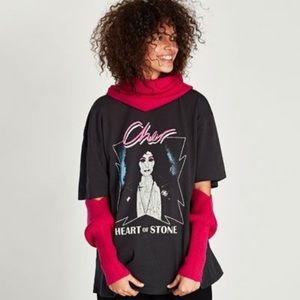 ZARA Oversized Cher Concert T-shirt Size M